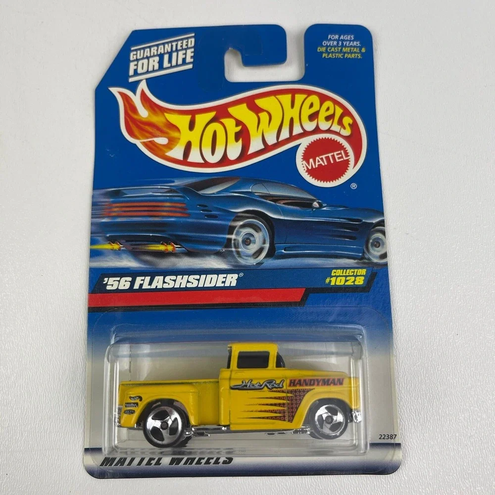 1999 Hot Wheels 56 Flashsider Yellow 3S Mattel Collector 1028